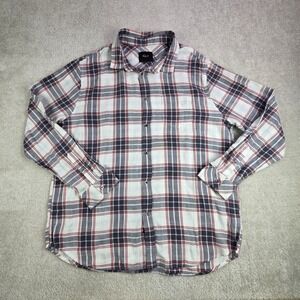 Rails Wyatt Plaid Flannel Shirt Men's XXL‎ Gray Plaid Long sleeve